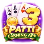 Teen Patti Earning App logo with playing cards and gold coins
