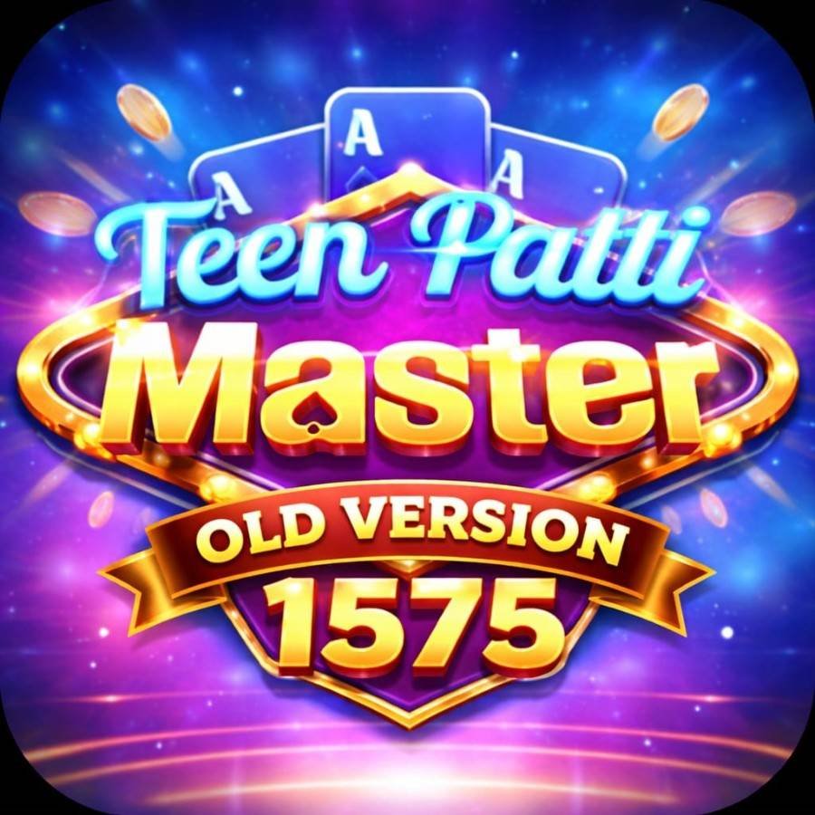 Teen Patti Master old version 1575 logo with cards and coins